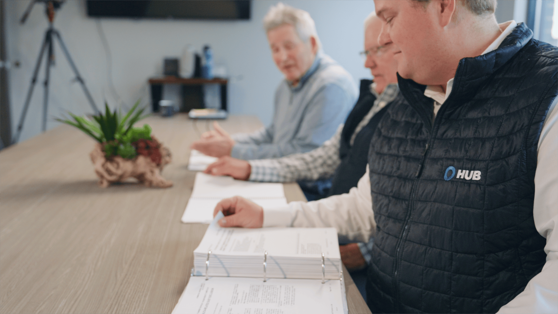 HUB Team Haugen reviewing a commercial insurance program